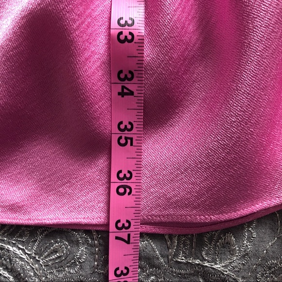 Trina Turk Pink Crepe One Shoulder Ruffle Dress - Picture 8 of 9